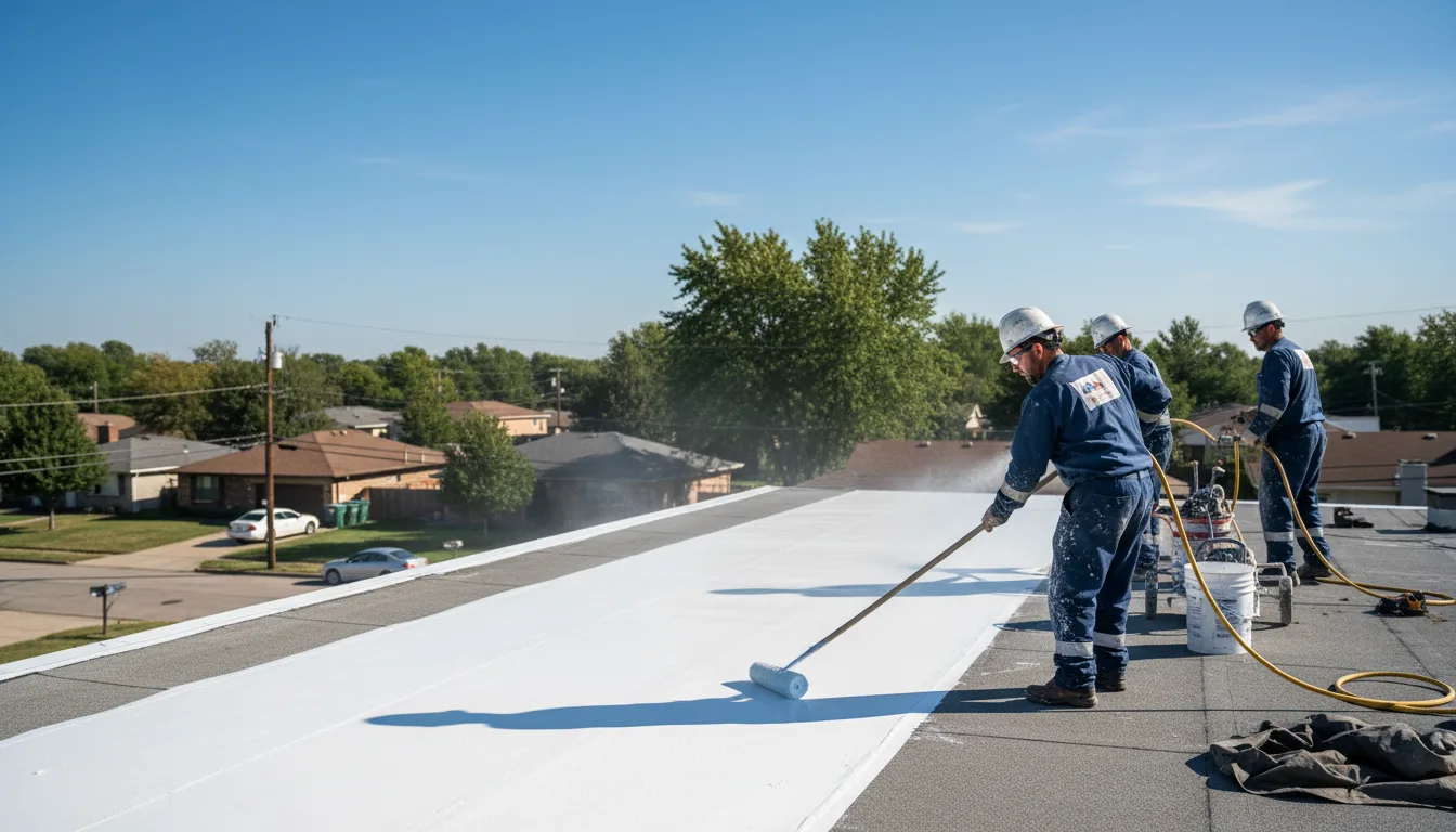 Commercial roof coating in Rosedale, WV near me